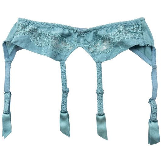 Vintage 90s Dior Lingerie Lace Garter Belt Womens Size M | O/S, Blue