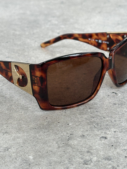 Gianfranco Ferre 1990s Oversized Square Logo Sunglasses