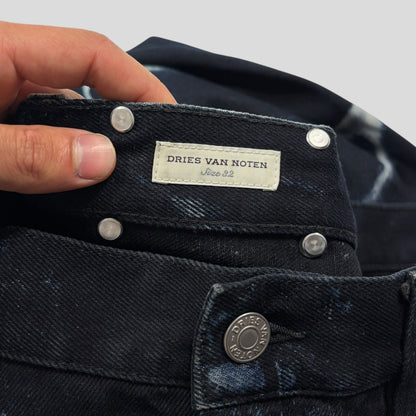 Dries Van Noten SS23 Pine Bleached Sublimation Baggy Jeans - 32-34 | O/S, Multicoloured