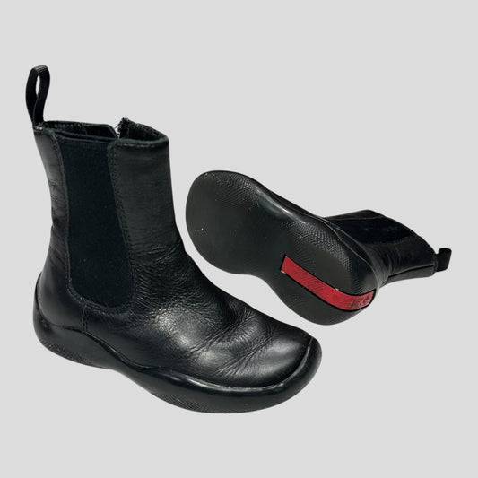 Prada Sport 00’s Leather Zip Baby Boots - 23 (1.5 - 2.5 years) | DEFAULT TITLE, Red