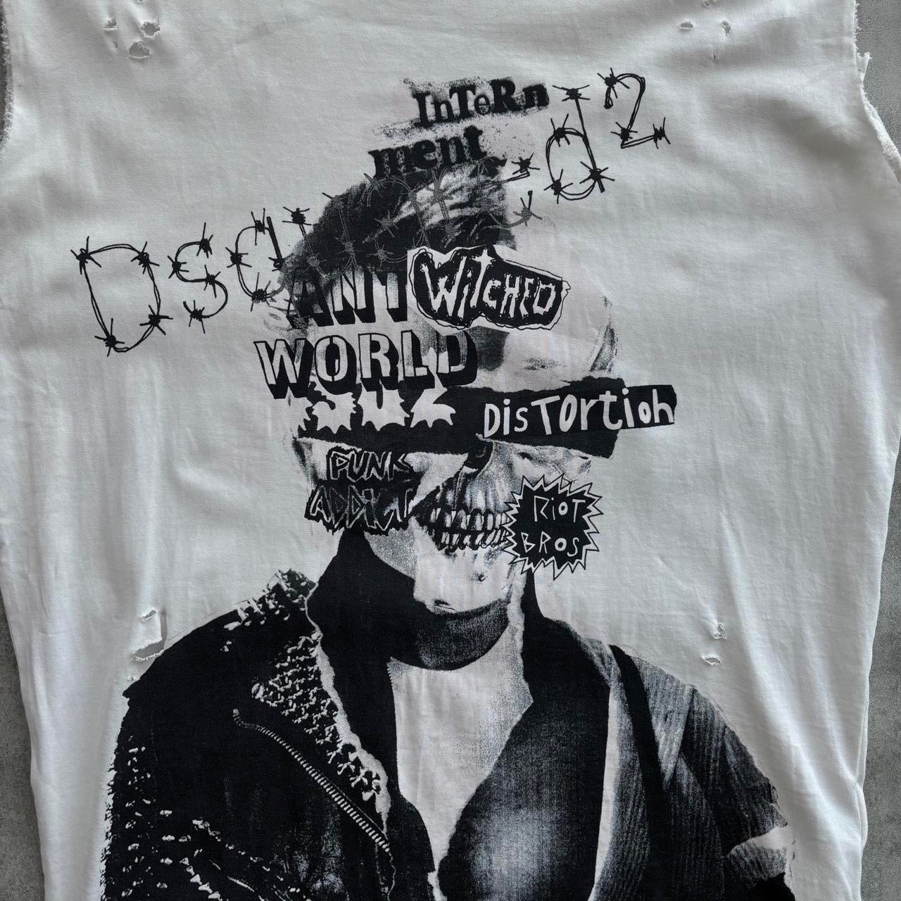 DSQUARED2 DISTRESSED TOP | O/S, Red