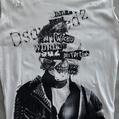 DSQUARED2 DISTRESSED TOP | O/S, Red