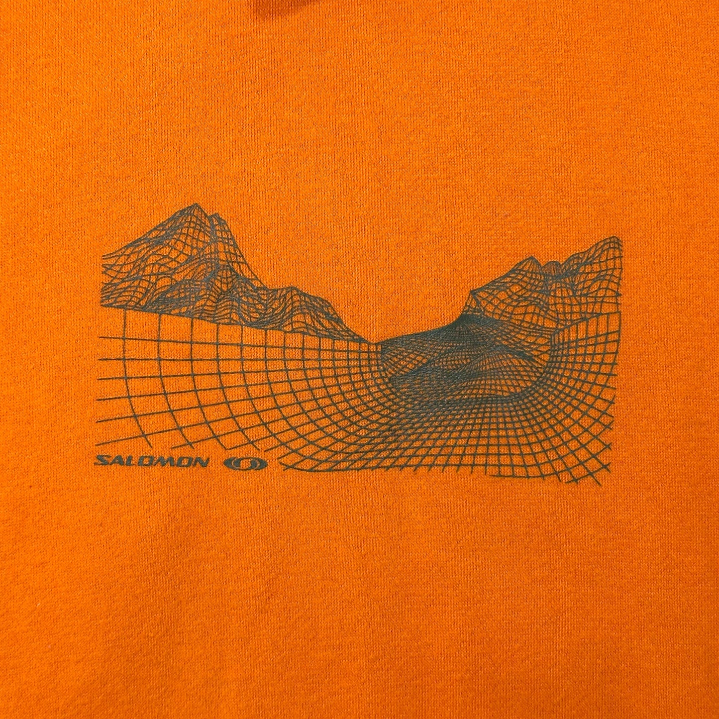 Salomon 2004 4D Web Graphic Technical Toggle Hoodie - L | Default Title, Orange