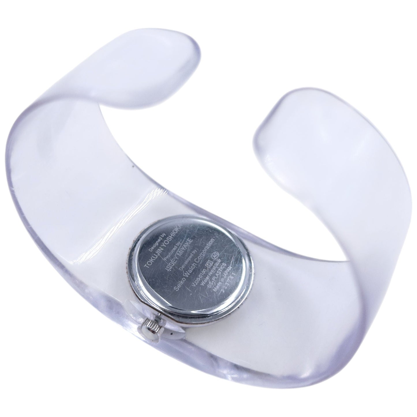 Vintage Issey Miyake X Tokujin Yoshioka Clear Watch Bracelet | O/S, White
