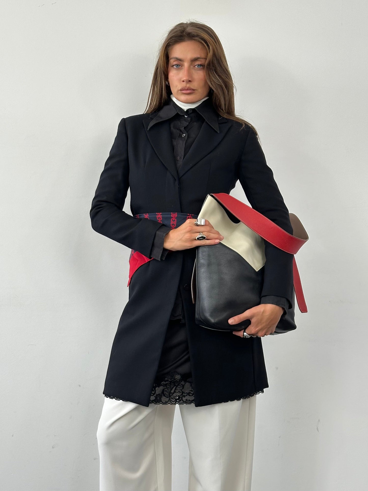 Giorgio Armani Le Collezioni 1990s Pure Wool Single Breasted Coat - S