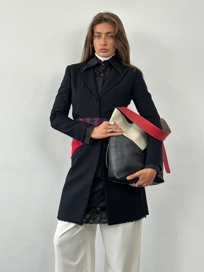 Giorgio Armani Le Collezioni 1990s Pure Wool Single Breasted Coat - S