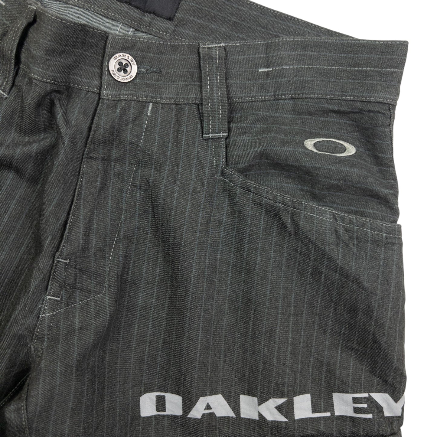 Vintage Oakley Striped Lightweight Trousers Size W31