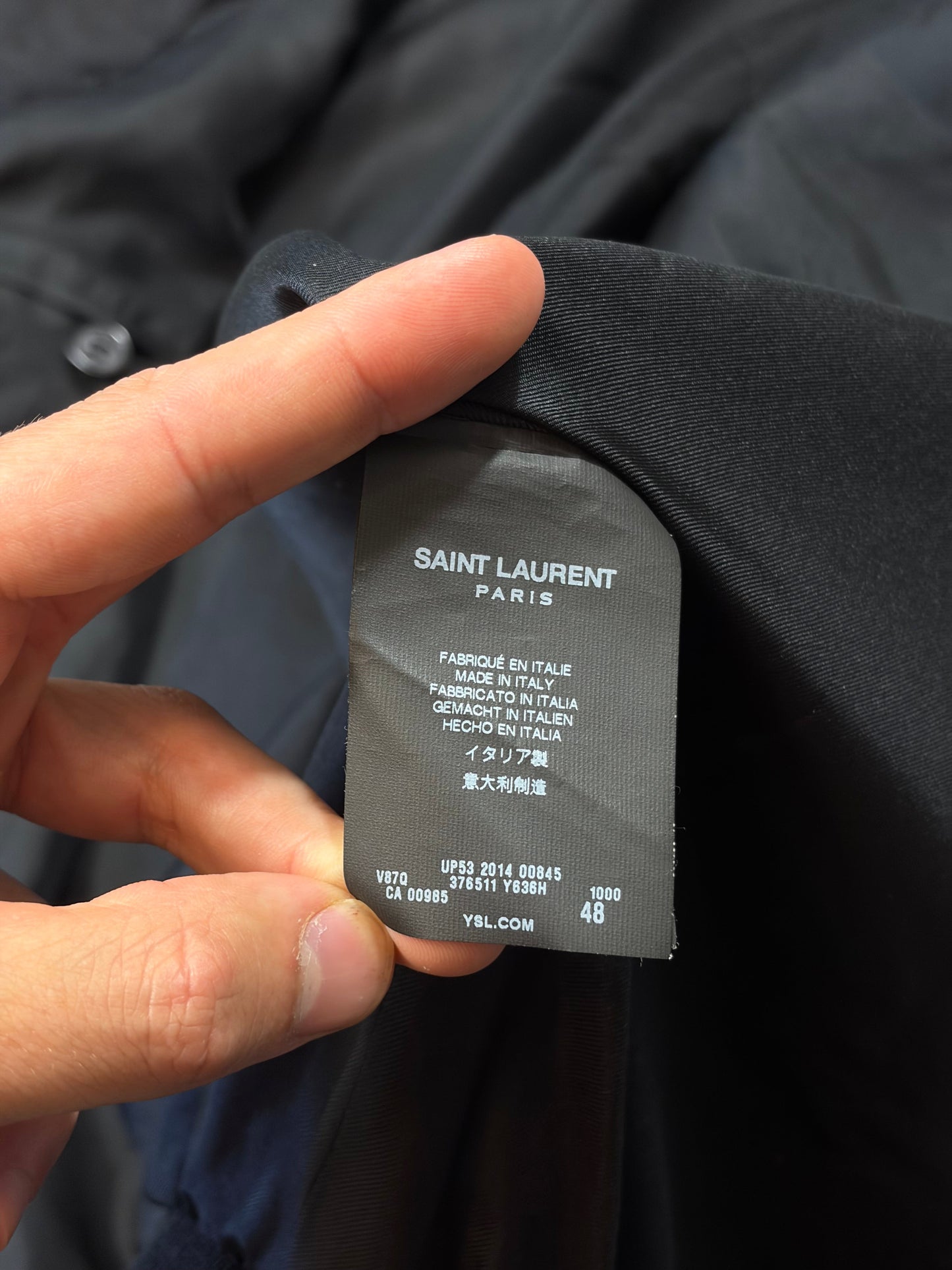 Saint Laurent SS14 Hedi Slimane Black Leopard Bomber Jacket - IT48 | O/S, Black