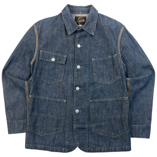 Vintage 90s Needles Button Up Denim Jacket Size XS | XS, Blue