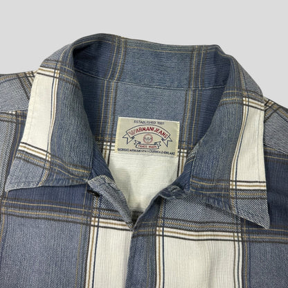 Armani Jeans 90’s Checkered Heavy Cotton Flanell Shirt - XL | Default Title, Red