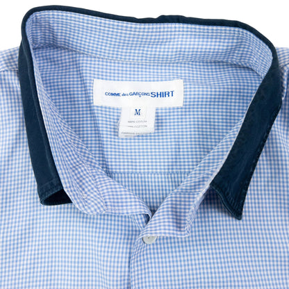 Vintage Comme Des Garçons SHIRT Long Sleeve Button Up Shirt Size M | Medium, Blue