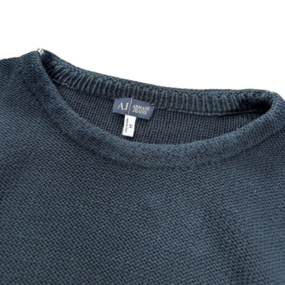 Armani Jeans 00’s Heavyweight Cotton Knit M | Medium, Black