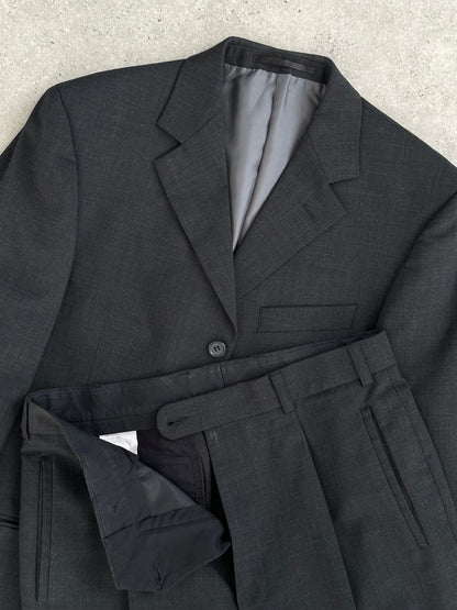 Vintage Wool Single Breasted Suit - 38R/W30