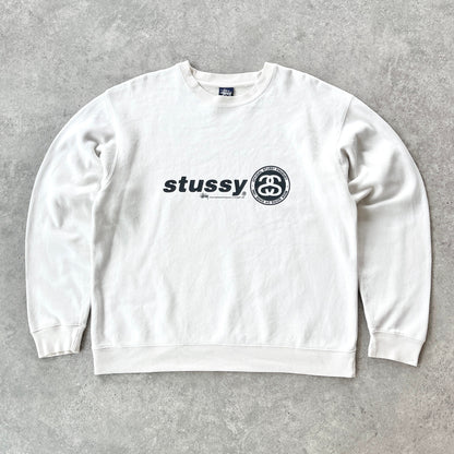 Stussy RARE 1900s heavyweight spellout sweatshirt (M)