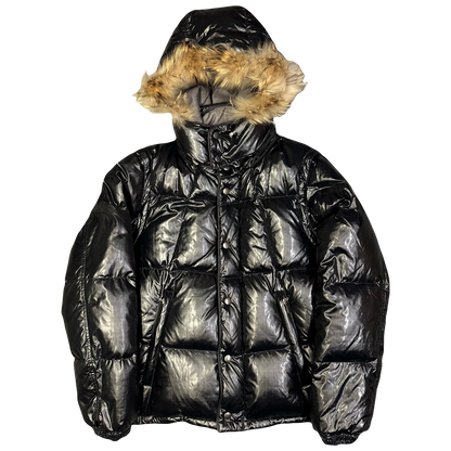 Takeo Kikuchi Puffer Jacket & Gilet With Fur Hood In Black ( M )
