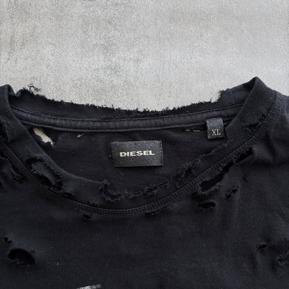 DIESEL DISTRESSED T-SHIRT | O/S, Red