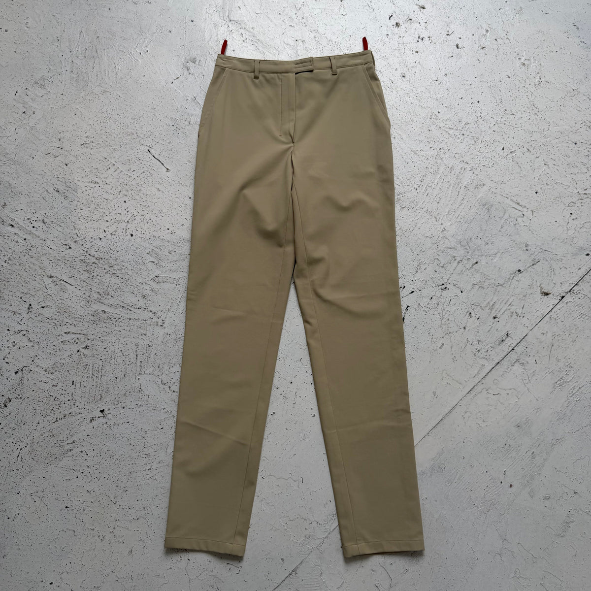 ss2000 prada sport nylon slim fit trousers | O/S, Beige