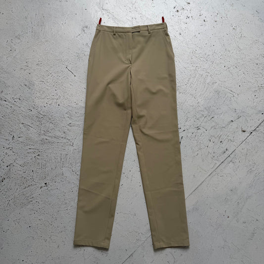 ss2000 prada sport nylon slim fit trousers | O/S, Beige
