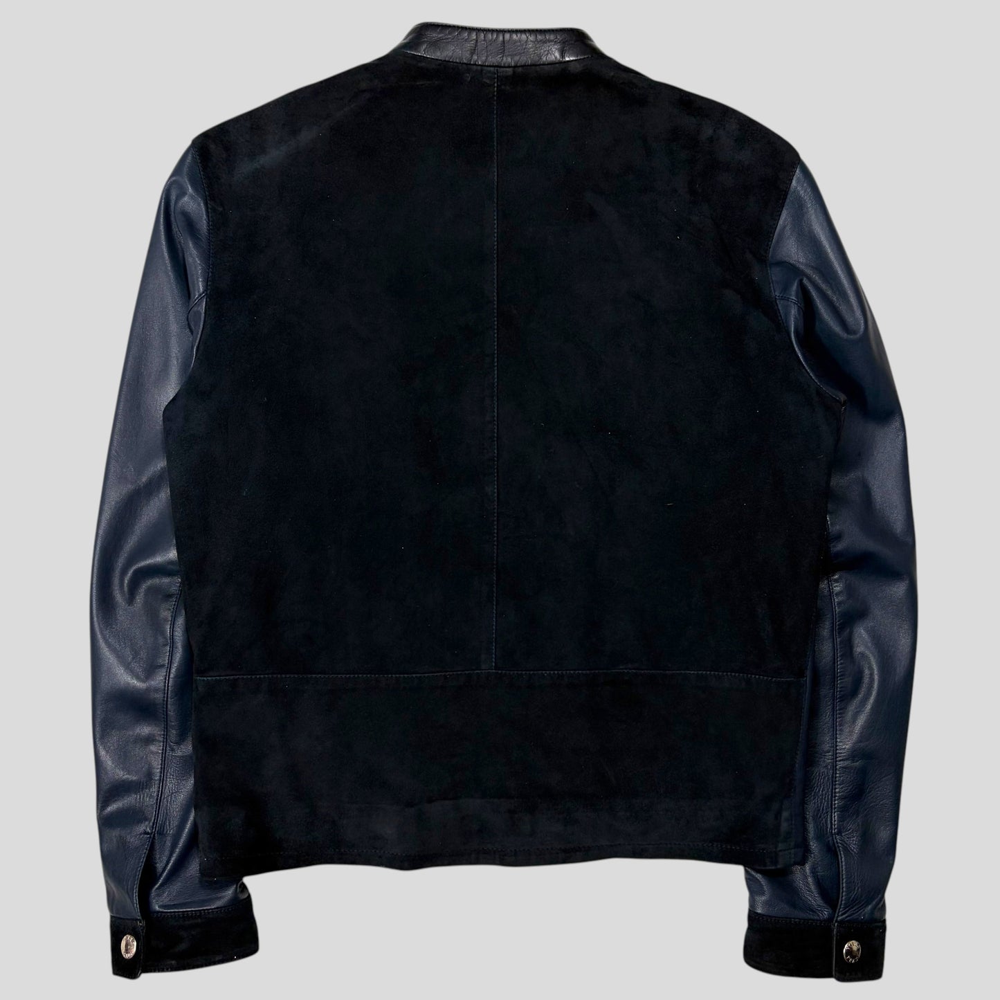 Prada Milano SS00 Runway Leather Racer Moto Jacket - S | Default Title, Multicoloured