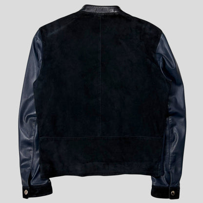 Prada Milano SS00 Runway Leather Racer Moto Jacket - S | Default Title, Multicoloured
