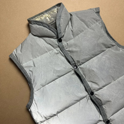 A/W 1993 Chrome Silver Goose Down Reflective Gilet