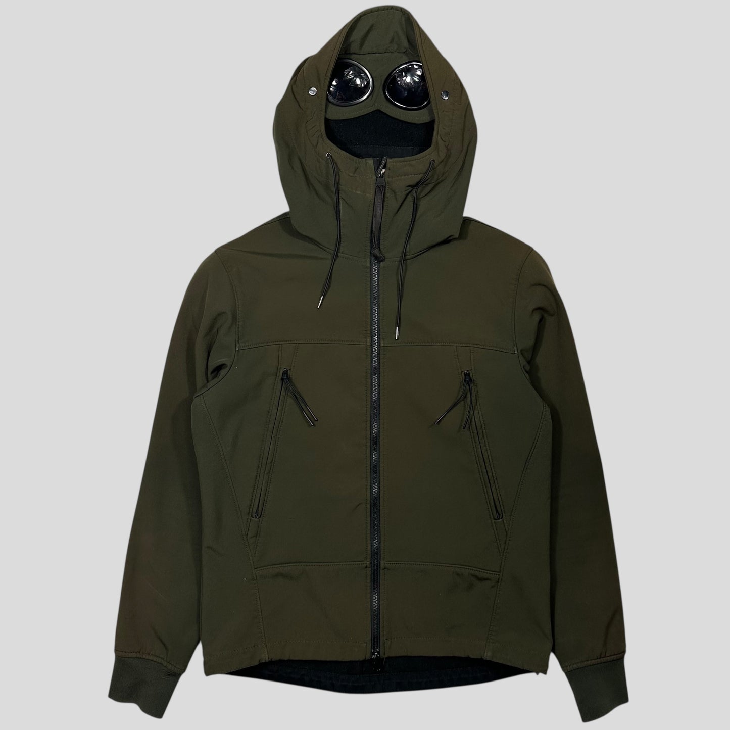 CP Company Khaki Soft Shell Goggle Jacket - S/M | Default Title, Multicoloured