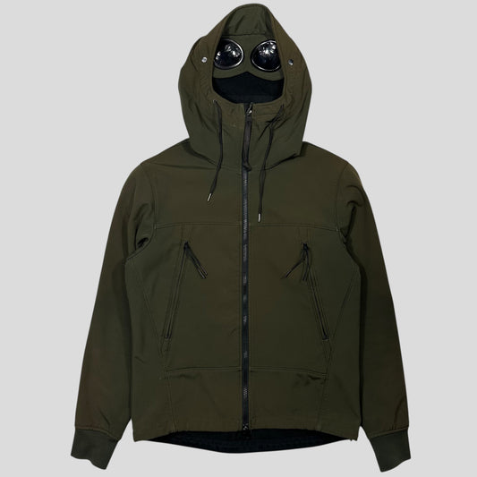 CP Company Khaki Soft Shell Goggle Jacket - S/M | Default Title, Multicoloured