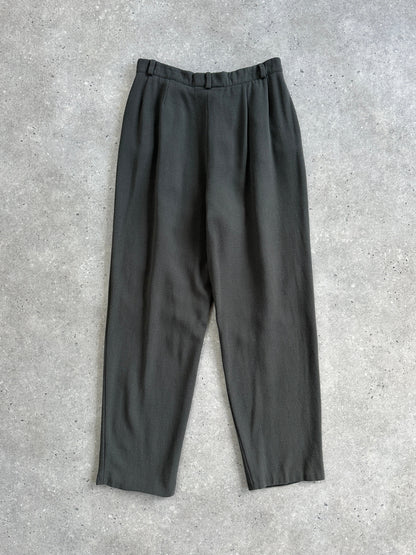 Emporio Armani High Waisted Straight Leg Trousers - W24