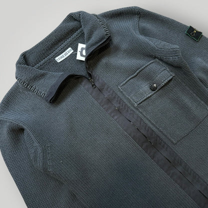 Stone Island SS/1999 Cable Knit Zip Up L | Default Title, Grey