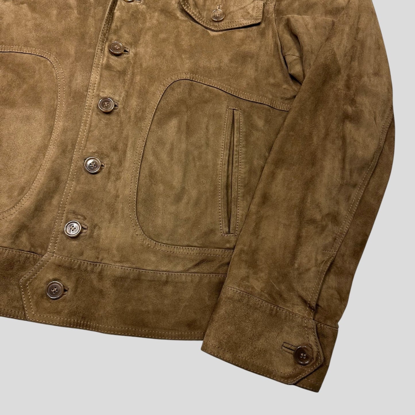 Dolce & Gabanna 00’s Goatskin Suede Leather Western Jacket - IT54 | Default Title, Multicoloured