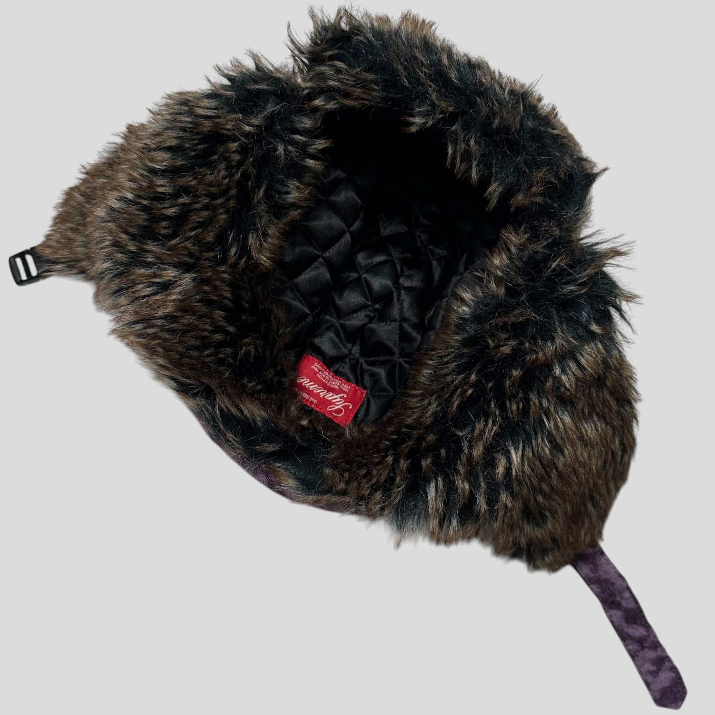 Supreme 2014 Liberty Leopard Corduroy Stash Pocket Trapper Hat | Default Title, Purple