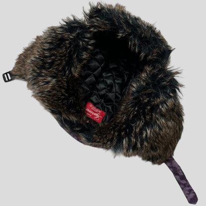Supreme 2014 Liberty Leopard Corduroy Stash Pocket Trapper Hat | Default Title, Purple