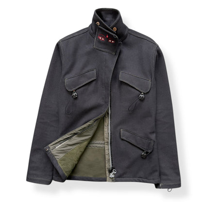 AW99/00 Maharishi Shower Repellent Asymmetric Jacket (S) | Default Title, Black
