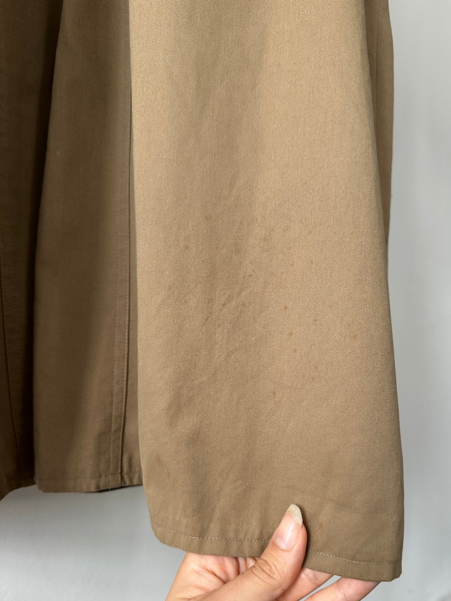 Vintage Pure Cotton Single Breasted Belted Trench Coat - L