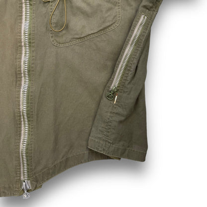 AW99/00 Maharishi Asymmetric Curved Hem Jacket (L) | Default Title, Green