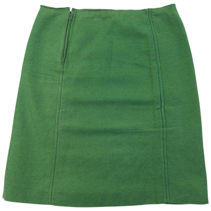 Vintage 2000s Prada Linen Skirt Womens Size W28 | W28, Green
