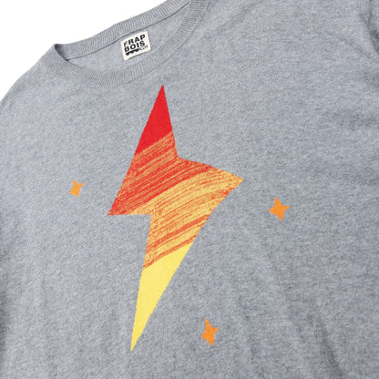 Vintage 2000s Frapbois By Issey Miyake Lightning Bolt Jumper Size M | Medium, Grey