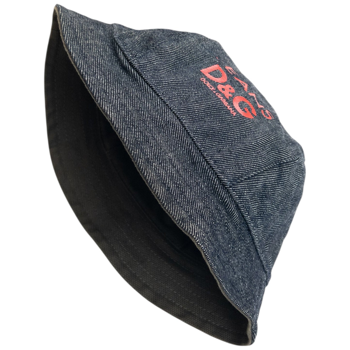 Vintage 2000s Dolce & Gabbana Reversible Denim Bucket Hat | O/S, Khaki