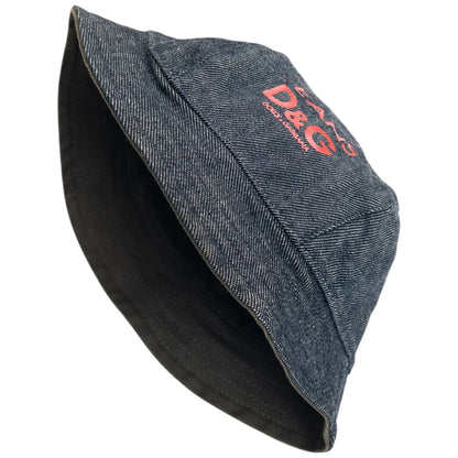 Vintage 2000s Dolce & Gabbana Reversible Denim Bucket Hat | O/S, Khaki