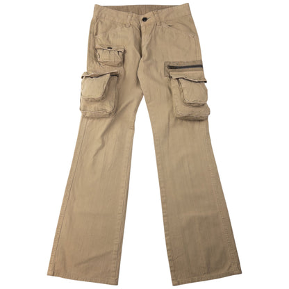 Vintage Et Boite Flared Cargo Trousers Size W28