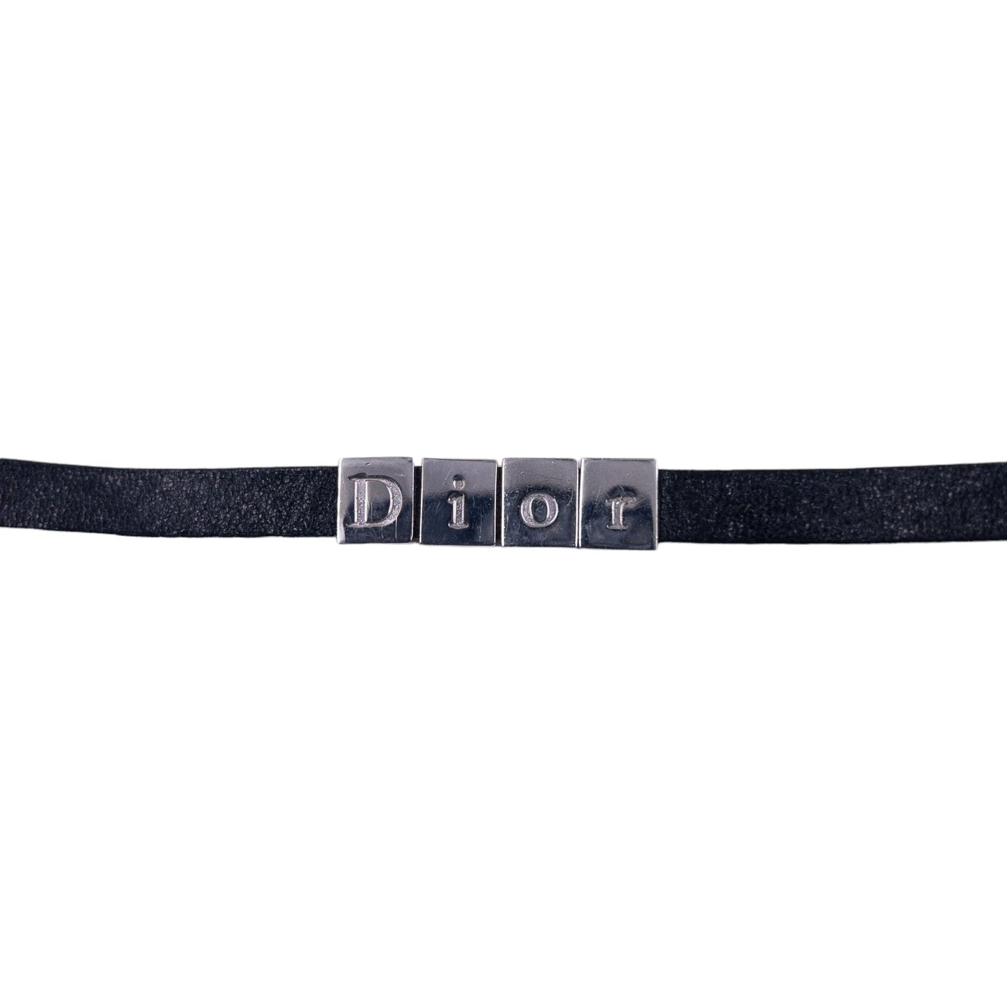 Vintage Dior Leather Chocker Necklace
