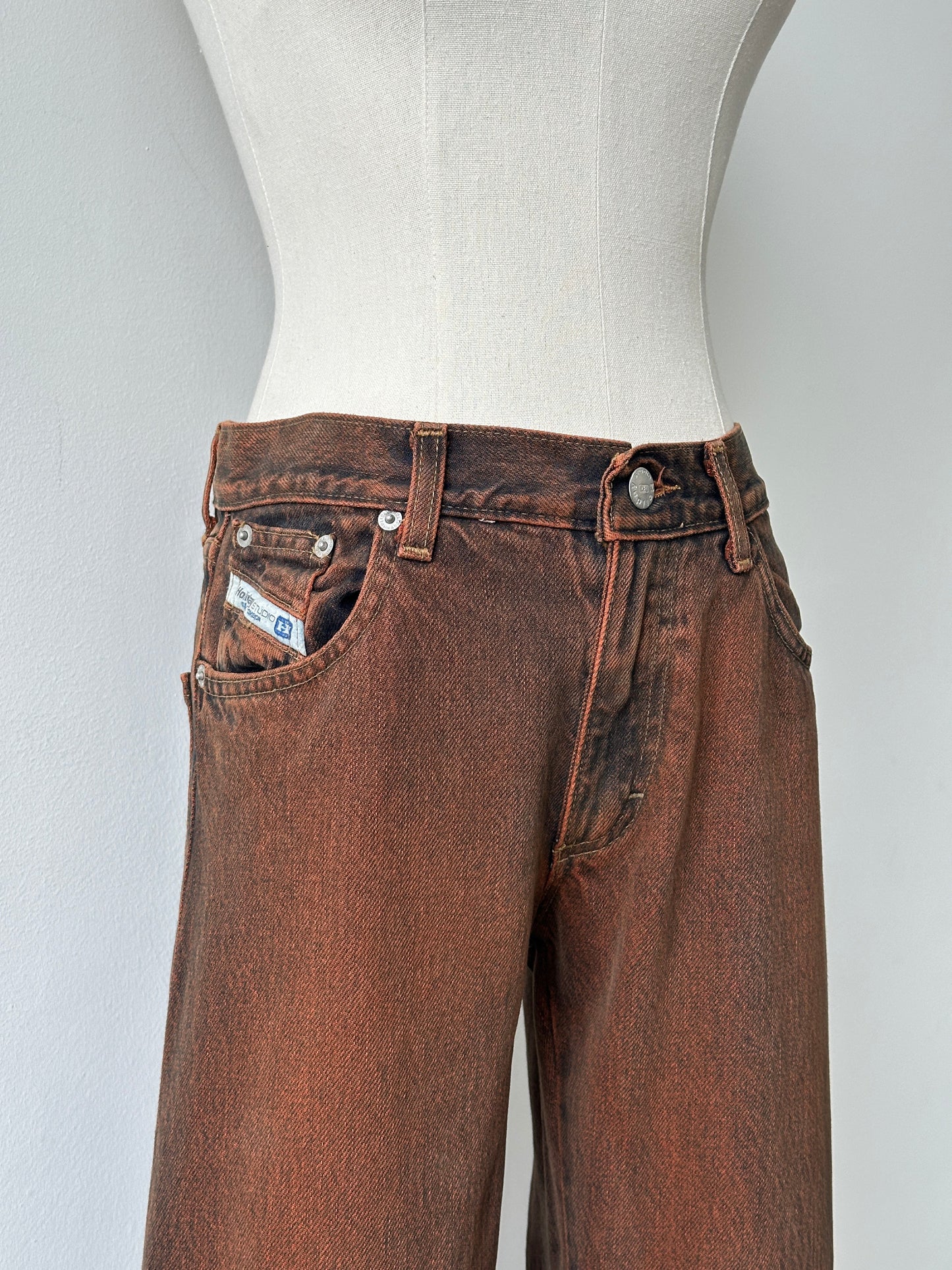 Vintage 2000s Low Waist Flared Denim Jeans - W26