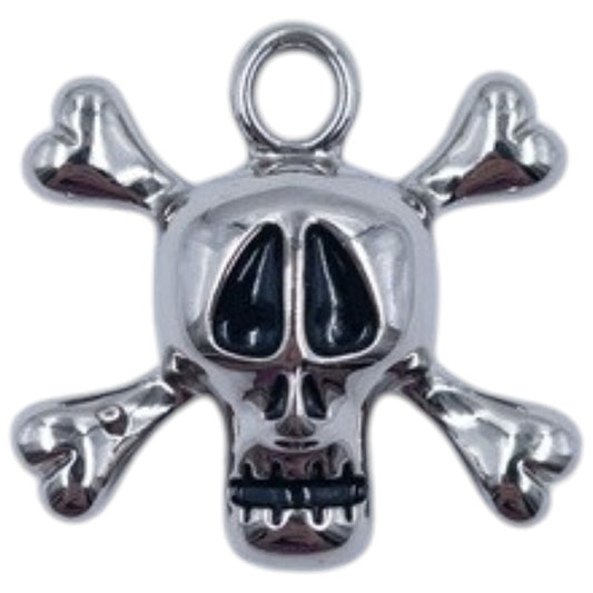Vintage Stussy World Tribe Skull & Crossbones Jewellery Charm