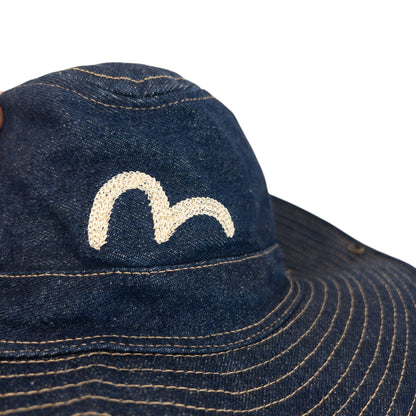 Vintage 2000s Evisu Gull Japanese Denim Hat | O/S, Multicoloured