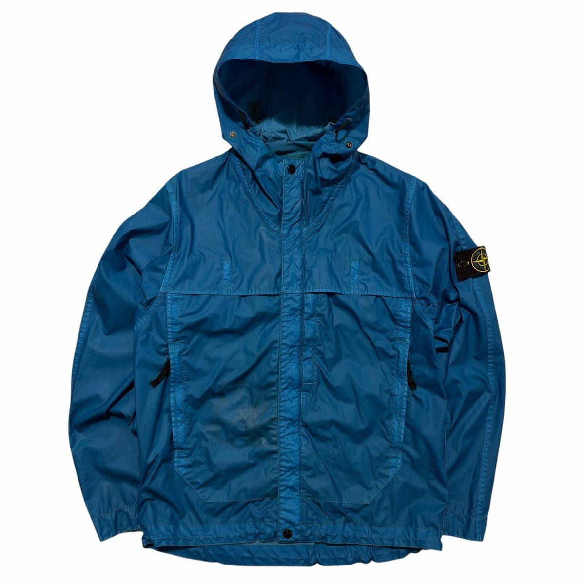 Stone Island Mussola Gommata Jacket | Medium, Blue