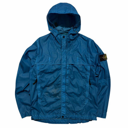 Stone Island Mussola Gommata Jacket | Medium, Blue