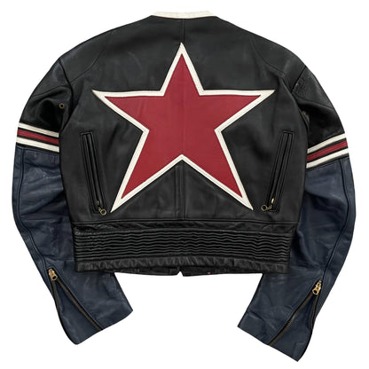 Vanson Leathers One Star Motorcycle Racer Jacket - M