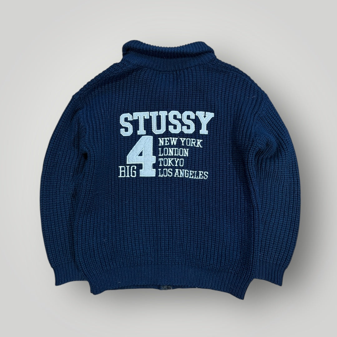 Stüssy 99-03 Spellout Embroidered Cable Knit L