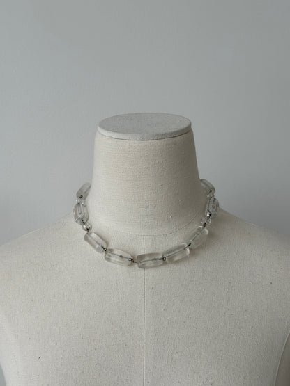 Giorgio Armani Le Collezioni 2000s Frosted Resin Necklace