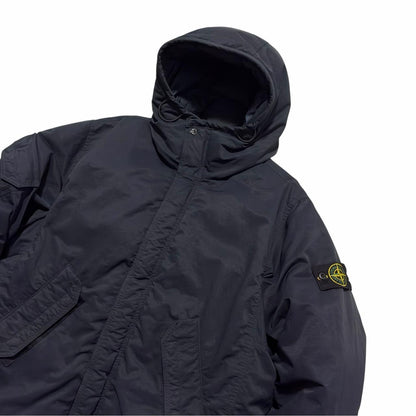 Stone Island Opaque Twill Down Jacket | Large, Dark Blue